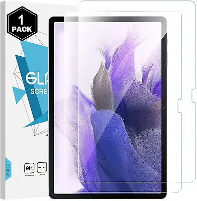£5.99 • Buy Tempered Glass Screen Protector For Samsung Galaxy Tab S7 FE 12.4 Inch