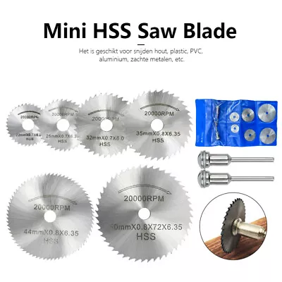 Circular Saw Disc Set Dremel Accessory Mini Drill Rotary Tool Wood Cutting Blade • $10.11