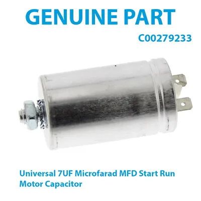 INDESIT IS 60 V (UK) IS 60 VU (UK) Tumble Dryer Capacitor 7uF Genuine C00279233 • £10.45