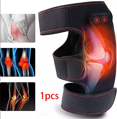 Electric Heating Knee Pad Brace Arthritis Pain Relief Warm Leg Therapy Massager • $22.89