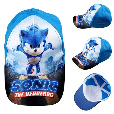 £6.98 • Buy Boys Girls Sonic The Hedgehog Adjustable Baseball Cap Sun Snapback Hat Kids Gift