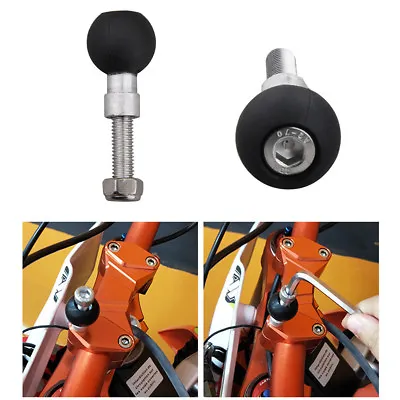 Motorcycle Handlebar Clamp Base Set With 1  Rubber Ball & M8 Screws • $12.50