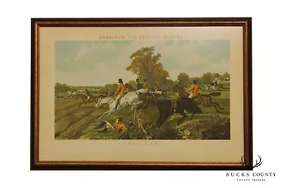 Herring's Fox Hunting Scenes Vintage Custom Framed Print 'Full Cry' • $465