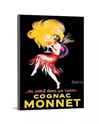 Cognac Monnet Liquor Advertising French Canvas Wrap Print 16 X 24 • $59.95