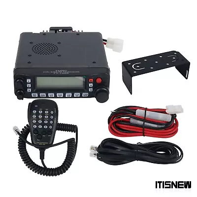 Dual Band FM Transceiver Mobile Radio 50W Without Antenna Feeder Line Clamp US • $234.53