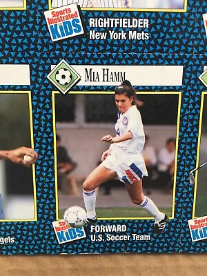 SIFK MIA HAMM GOAT USA WOMENS SOCCER Sports Illustrated Kids Rookie Uncut Sheet • $39.99