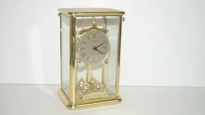 £14.36 • Buy Beautiful Gold Color Beveled Glass Dome DANBURY Quartz Anniversary Clock