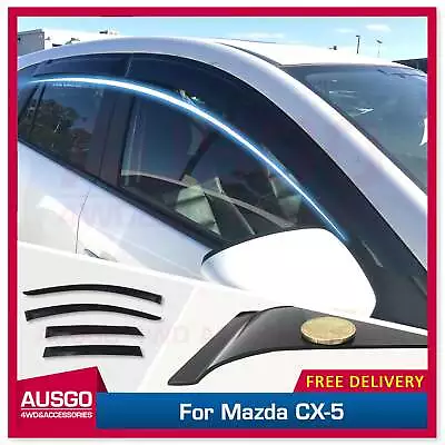 AUSGO Weather Shields For Mazda CX-5 CX5 KE Series 2012-2017 Weathershields • $65.31