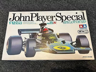 Vintage Tamiya JPS Lotus 72D Car Model Kit No BS1213 1:12 - Boxed - Sealed Bags • £40