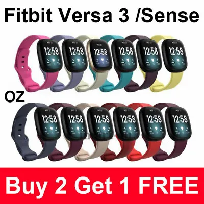 $6.95 • Buy For Fitbit Versa 3 /Sense Replacement Band Bands Tracker Watch Straps Wristband