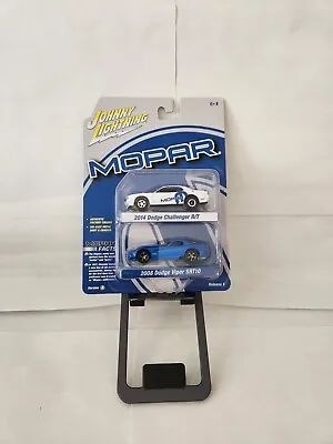 Johnny Lightning Mopar Lot 2x 2014 Dodge Challenger R/T / Dodge Viper SRT10 K87 • $13.49