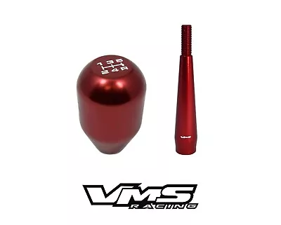 Vms Racing Red Type-r Shift Shifter Knob + 4.5  Extension For Mitsubishi 5 Speed • $41.95