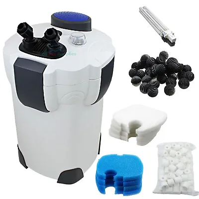 200 Gallon Aquarium Canister Filter UV 9w UV Sterilizer Fish Tank SUNSUN HW-304B • $107.89