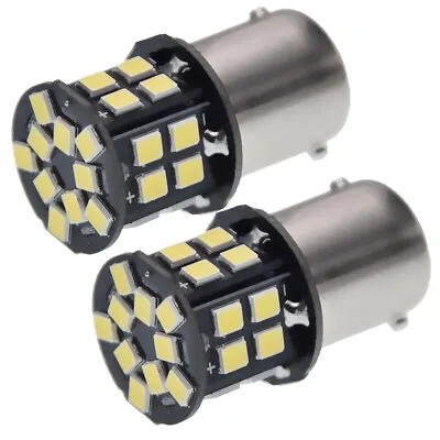 6V Positive Earth LED White Bulb 1156 BA15S Tail Brake Reverse Turn Signal Light • $8.99