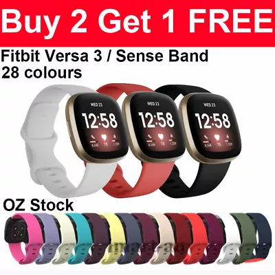 For Fitbit Versa 3 /Sense Replacement Band Bands Tracker Watch Straps Wristband • $4.95