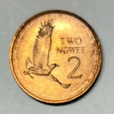 1983  Zambia 2 Ngwee Coin • $1.25