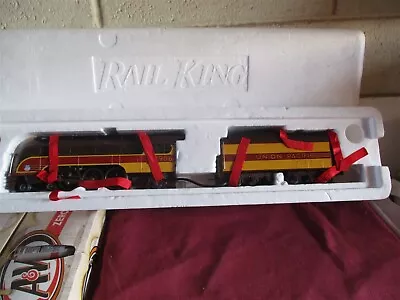 Rail King 30-1139 O27 Scale 4-6-2 Union Pacific 2906 Steam Engine Tender 3 Rail • $289.99
