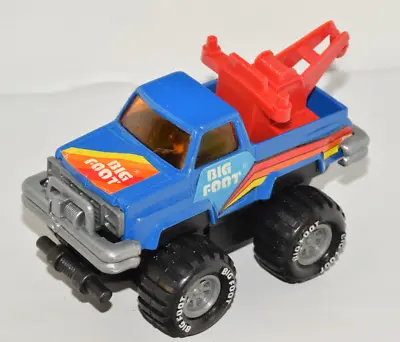 Arco Big Foot Monster Truck 4x4 Blue Diecast 1980's Friction Drive Toy Tow Truck • $39.99