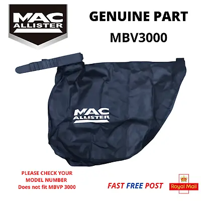 £21.85 • Buy Mac Allister MBV3000 Garden Vac Collection Bag 50L  Leaf Blower Vacuum FAST POST