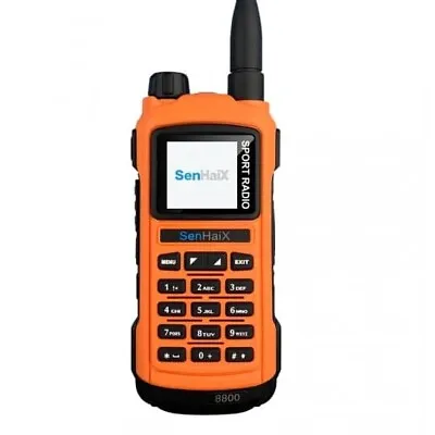 SenHaix 8800 (Orange) Bluetooth Dual Band Handheld Radio With Airband RX • £79.99