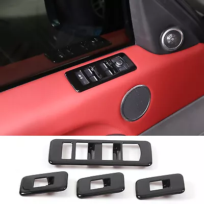 Piano Black Window Lift Button Decoration Frame For Range Rover Sport 2014-2017 • $57.41