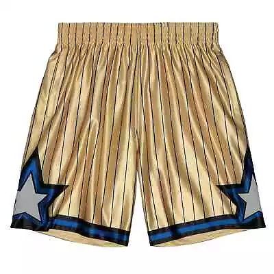 Mitchell & Ness Gold NBA Orlando Magic 1993-94 75th Anniversary Swingman Shorts • $84.95