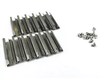 G Scale Model Train Stainless Steel Track Rail Joiners (12 Pcs ) + 12pcs Screws • $20.99