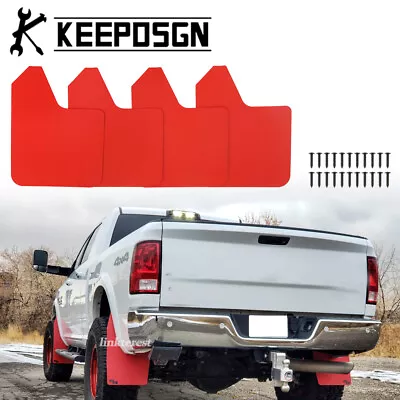 For Dodge Ram 2500 3500 Truck Red Mud Flaps Splash Guard Front Rear Fender Flare • $34.57