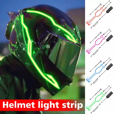 Motorcycle Helmet Light Strip LED With 3 Modes Night Riding Signal Light Sticker • $10.93