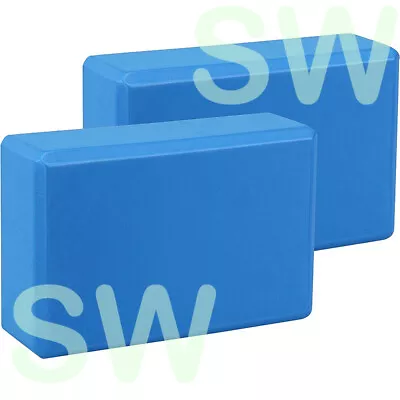 2PCS Yoga Block Brick Foaming Home Exercise Practice Fitness Gym Sport Tool AU • $10.99