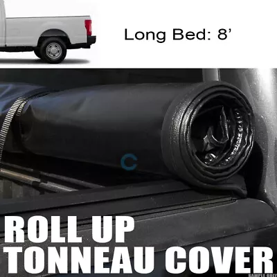 Fits 17-22 Ford F250/F350 Superduty 8 Ft Bed Lock & Roll Up Vinyl Tonneau Cover • $181.95
