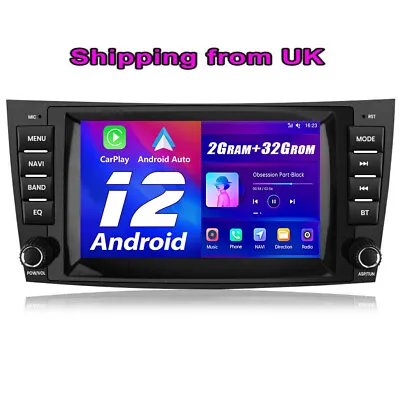 For Mercedes Benz E Class W211 Android12 Car Stereo Radio 2+32G Unit Sat Nav GPS • £142.49