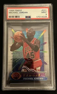 1994 Topps Finest Michael Jordan #331 PSA 9 Mint HOF Chicago Bulls • $55