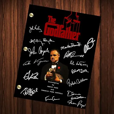 The Godfather Autographed Signed Movie Script Reprint James Caan Al Pacino  • $24.99