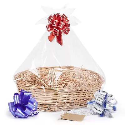 1 X Create Your Own Wicker Gift Xmas Present Wedding Hamper Oval Basket Kit  • £12.99