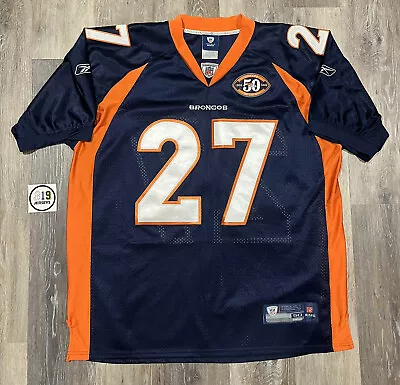 Reebok On Field Denver Broncos Knowshon Moreno Jersey - 50th Patch - Size 50 • $40.06