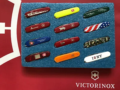 Display Foam Holder 12-slot For Victorinox Swiss Army Knife 91mm BLUE • $9.99