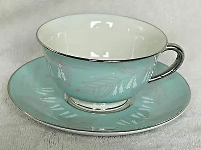 Vintage 1960s Nancy Prentiss  FOXHALL  Fine China Tea Cup & Saucer Made In USA • $15