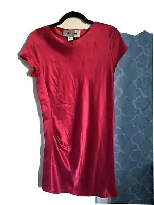 Vionnet Draped Silk Mini Dress 42 10 • $56