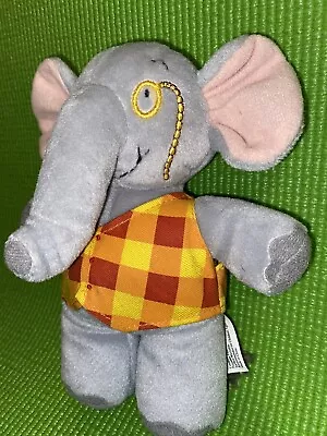 Music For Little Mozarts Elgar E. Elephant Gray Plush Toy Stuffed Animal 7” Vest • $14.99