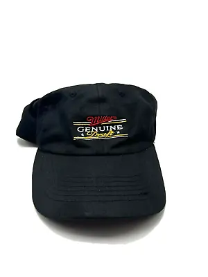 Miller Genuine Draft Beer Hat Cap Strapback Black B11 • $8.99