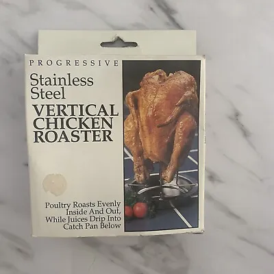 Progressive Stainless Steel Vertical Chicken Roaster • $8