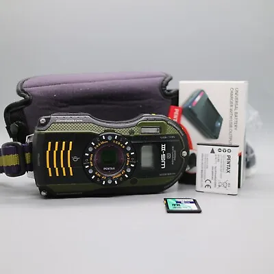 £99.99 • Buy Pentax Underwater Digital Camera Optio WG-3 GPS 16.0MP Black Tested