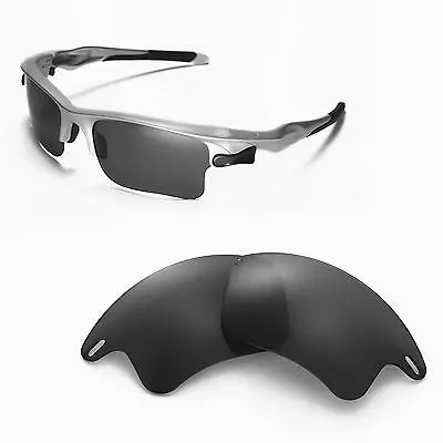 New WL Polarized Black Replacement Lenses For Oakley Fast Jacket XL Sunglasses • $8.50