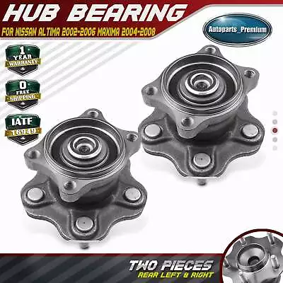 2xRear Wheel Hub Bearing Assembly For Nissan Altima 2002-2006 Maxima Quest 5 Lug • $72.49