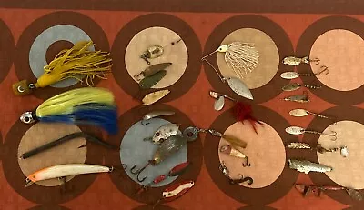 Antique Fishing Lure Collection 28 Items Spoons Lures  • $1