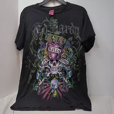 Ed Hardy Christian Audigier Love Kills Slowly T-shirt Medium • $49