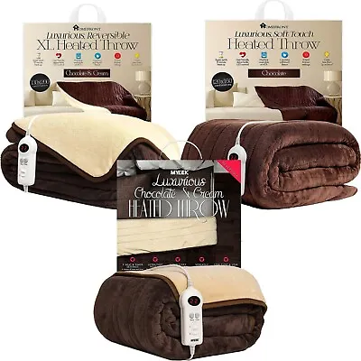 Heated Throw Electric Over Blanket Digital Control XL Large Washable Fleece • £59.99