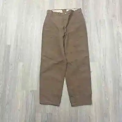VINTAGE 1980s 10-X Mfg. Co Hunting Cargo Pants Size 30x27 Measured Brown  • $25.60