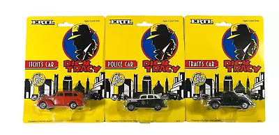 Ertl Set Of 3 Dick Tracy Itchy's Car And Police Car ~ 1990 Sealed 1:64 • $19.95